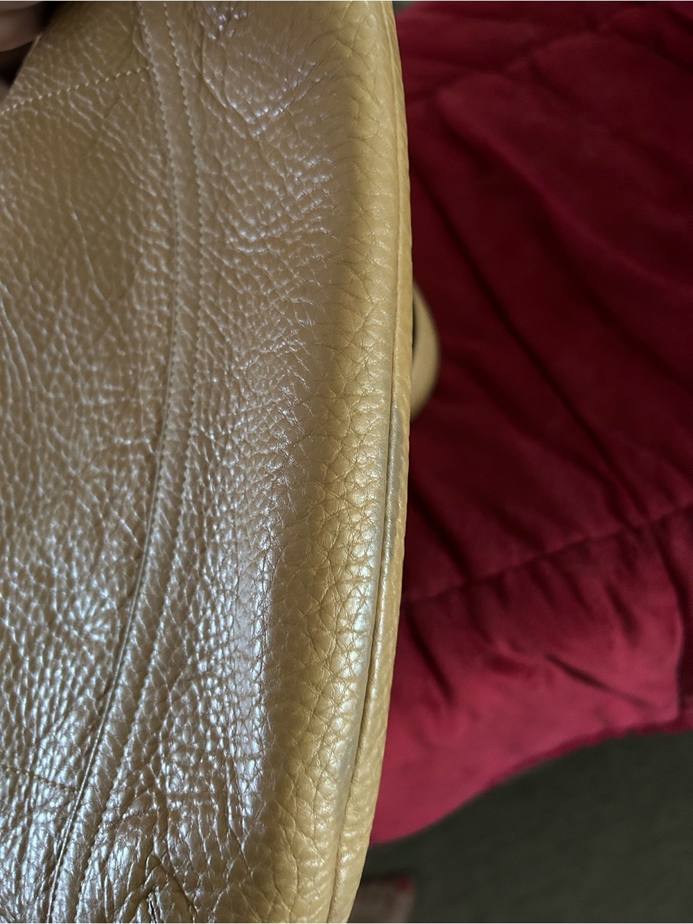 Coach Tan Pebbled Leather Hobo with Front Zip Pocket - Picture 5 of 11